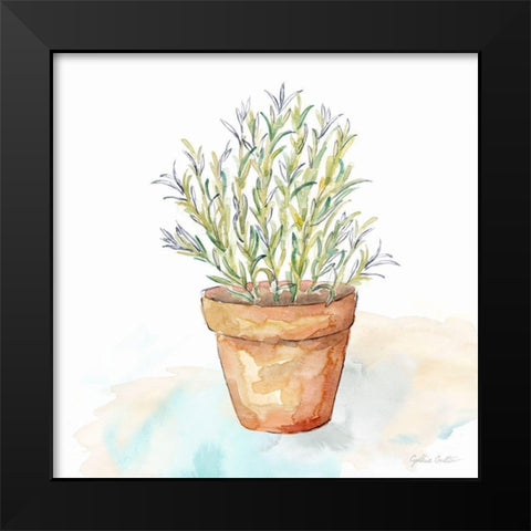 Let it Grow X Black Modern Wood Framed Art Print by Coulter, Cynthia