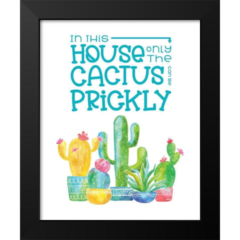 Playful Cactus XI Black Modern Wood Framed Art Print by Reed, Tara