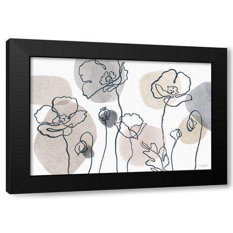 Think  Neutral 01A Black Modern Wood Framed Art Print with Double Matting by Audit, Lisa