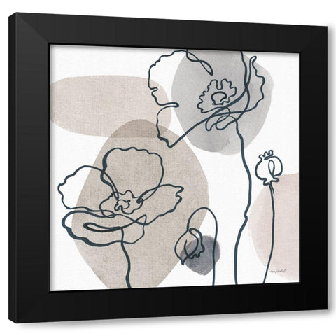 Think  Neutral 03A Black Modern Wood Framed Art Print with Double Matting by Audit, Lisa