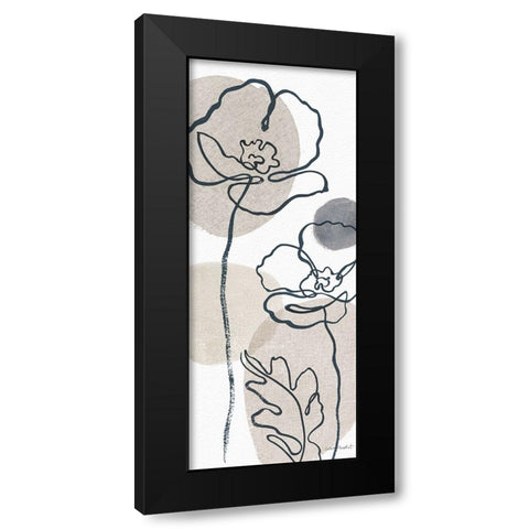 Think  Neutral 04A Black Modern Wood Framed Art Print with Double Matting by Audit, Lisa