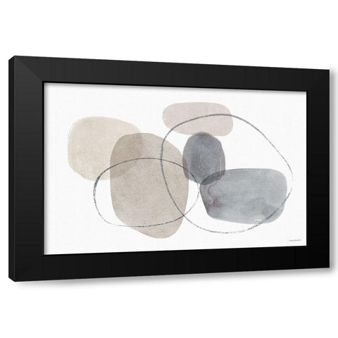 Think  Neutral 06A Black Modern Wood Framed Art Print by Audit, Lisa