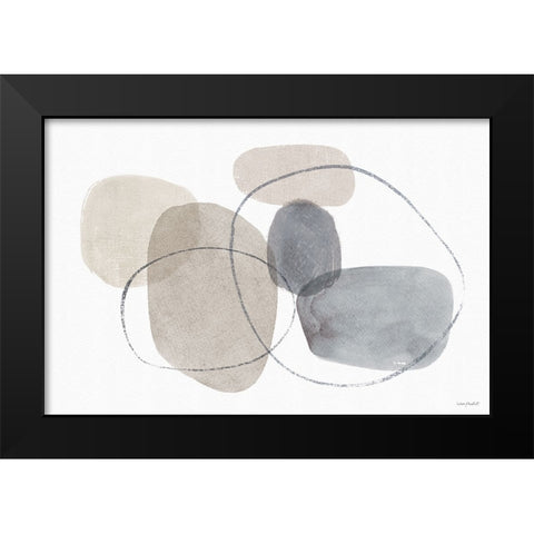 Think  Neutral 06A Black Modern Wood Framed Art Print by Audit, Lisa