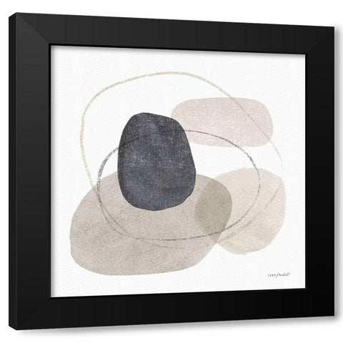 Think  Neutral 10A Black Modern Wood Framed Art Print with Double Matting by Audit, Lisa