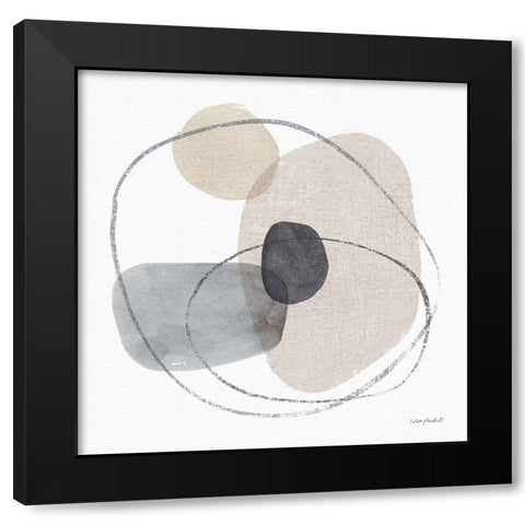 Think  Neutral 11A Black Modern Wood Framed Art Print with Double Matting by Audit, Lisa