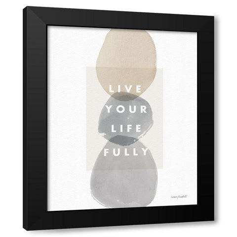 Think  Neutral 13A Black Modern Wood Framed Art Print with Double Matting by Audit, Lisa