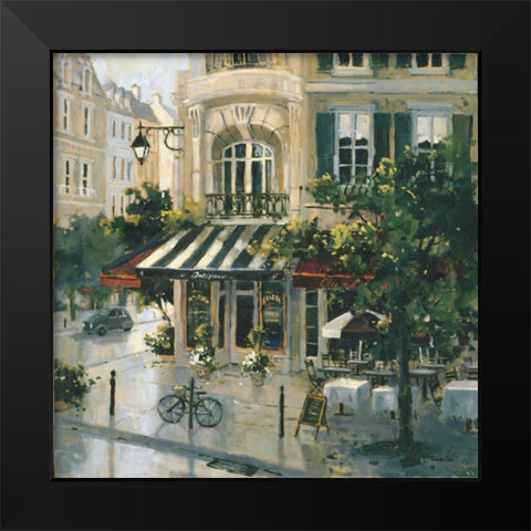 Antique Boulevard Black Modern Wood Framed Art Print by Simandle, Marilyn
