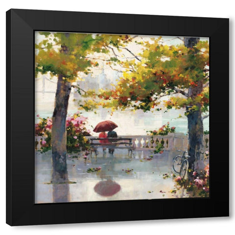 Across The Bay Black Modern Wood Framed Art Print by Simandle, Marilyn
