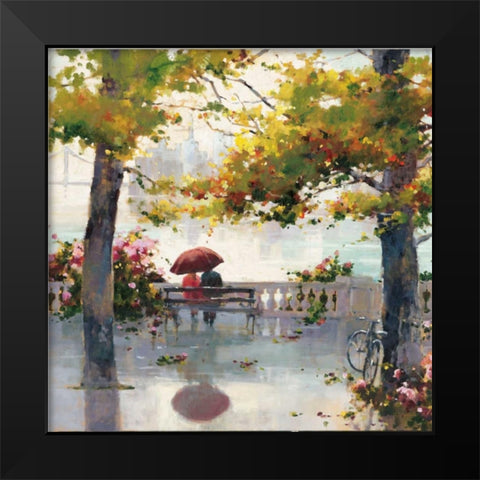 Across The Bay Black Modern Wood Framed Art Print by Simandle, Marilyn