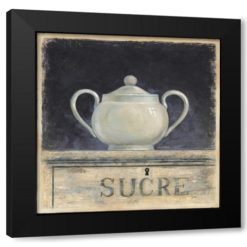 Sucre De Provence Black Modern Wood Framed Art Print with Double Matting by Fisk, Arnie