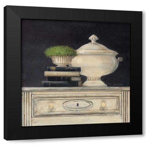 Cream Tureen Black Modern Wood Framed Art Print by Fisk, Arnie