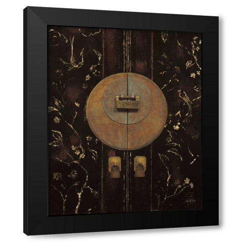 Mystic Bird Armoire Black Modern Wood Framed Art Print by Fisk, Arnie