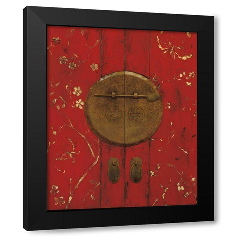 Apple Blossom Armoire Black Modern Wood Framed Art Print by Fisk, Arnie
