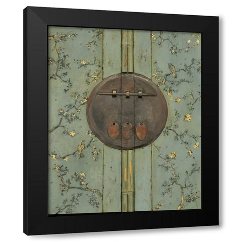 Cherry Blossom Armoire Black Modern Wood Framed Art Print by Fisk, Arnie