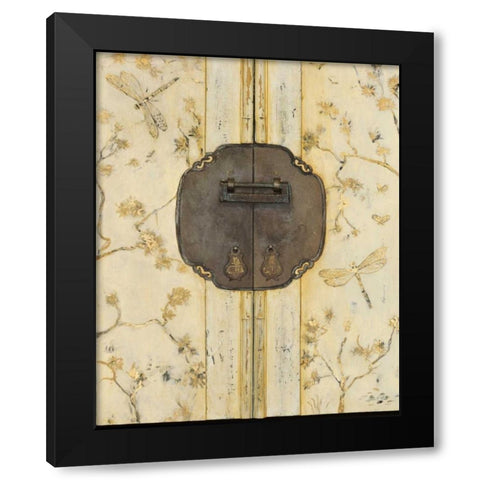 Dragonfly Armoire Black Modern Wood Framed Art Print with Double Matting by Fisk, Arnie