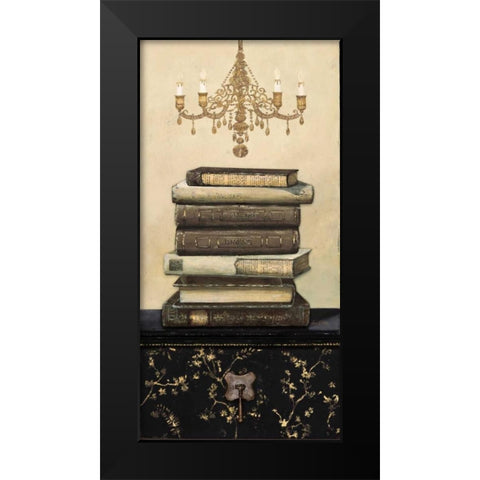 Book Story 1 Black Modern Wood Framed Art Print by Fisk, Arnie