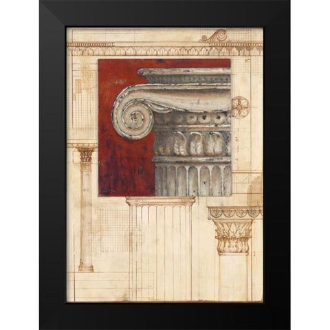 Classic Form Black Modern Wood Framed Art Print by Fisk, Arnie