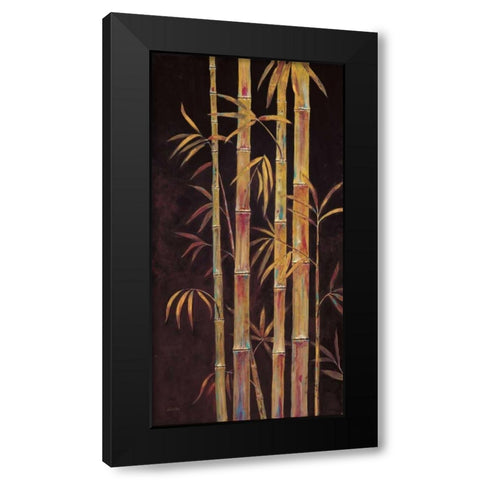 Gilded  Bamboo 1  Black Modern Wood Framed Art Print by Fisk, Arnie