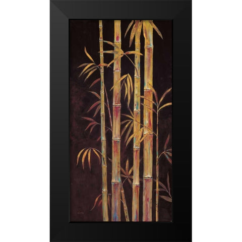 Gilded  Bamboo 1  Black Modern Wood Framed Art Print by Fisk, Arnie