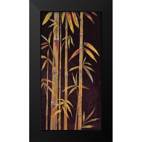 Gilded Bamboo 2  Black Modern Wood Framed Art Print by Fisk, Arnie