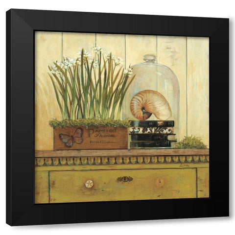 Vintage Garden 2 Black Modern Wood Framed Art Print with Double Matting by Fisk, Arnie