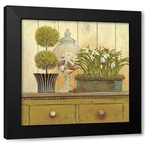 Vintage Garden 3 Black Modern Wood Framed Art Print by Fisk, Arnie