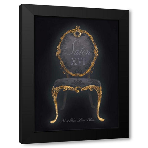 Salon XVI Black Modern Wood Framed Art Print with Double Matting by Fisk, Arnie