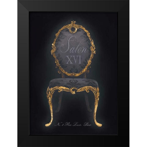 Salon XVI Black Modern Wood Framed Art Print by Fisk, Arnie