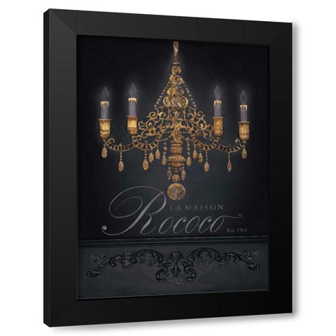 La Maison Rococo Black Modern Wood Framed Art Print by Fisk, Arnie