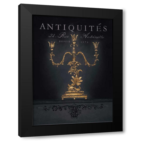 Antiquites Black Modern Wood Framed Art Print by Fisk, Arnie