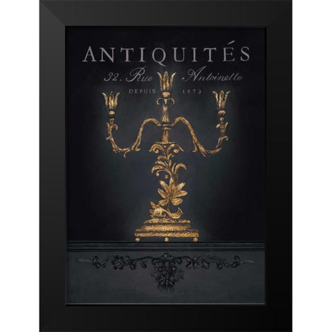 Antiquites Black Modern Wood Framed Art Print by Fisk, Arnie