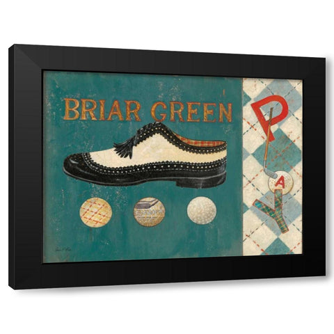 Briar Green Black Modern Wood Framed Art Print with Double Matting by Fisk, Arnie