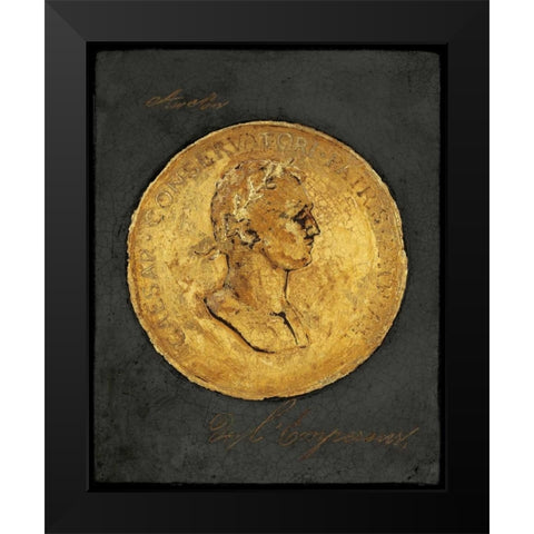 Golden Empire Black Modern Wood Framed Art Print by Fisk, Arnie