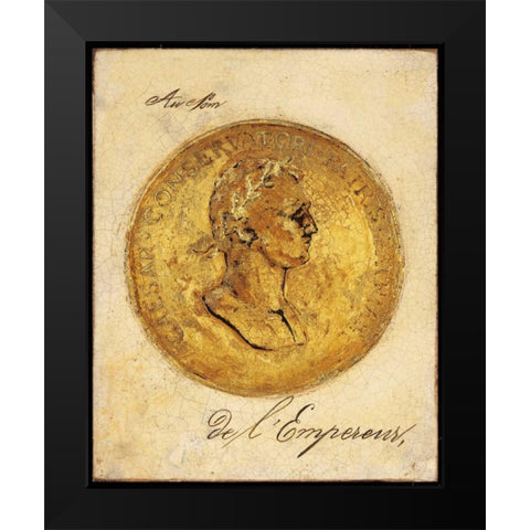 Golden Empire Black Modern Wood Framed Art Print by Fisk, Arnie