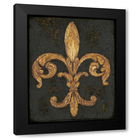 Ornamental Glory Black Modern Wood Framed Art Print with Double Matting by Fisk, Arnie