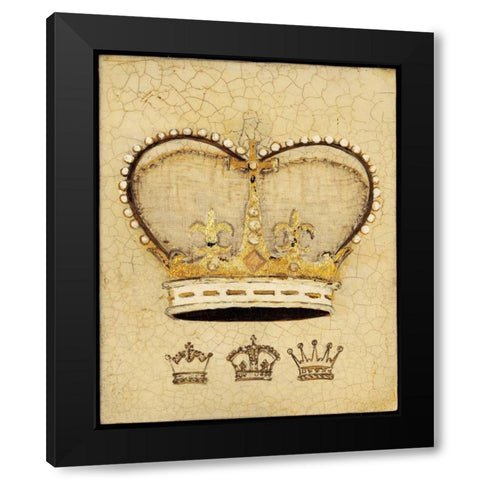 Royal Crown Black Modern Wood Framed Art Print with Double Matting by Fisk, Arnie