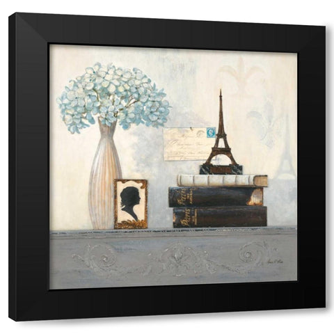 Paris Memento Black Modern Wood Framed Art Print by Fisk, Arnie