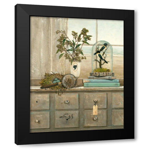 Window on the World Black Modern Wood Framed Art Print with Double Matting by Fisk, Arnie