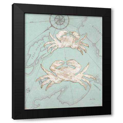 Coastal Crab  Black Modern Wood Framed Art Print by Fisk, Arnie