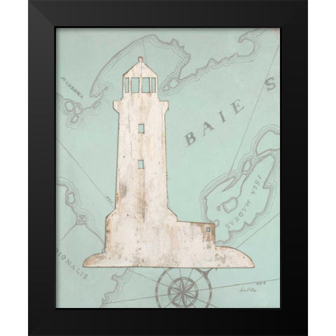 Coastal Lighthouse  Black Modern Wood Framed Art Print by Fisk, Arnie