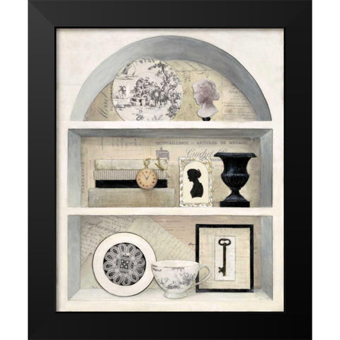 Classic Story II Black Modern Wood Framed Art Print by Fisk, Arnie