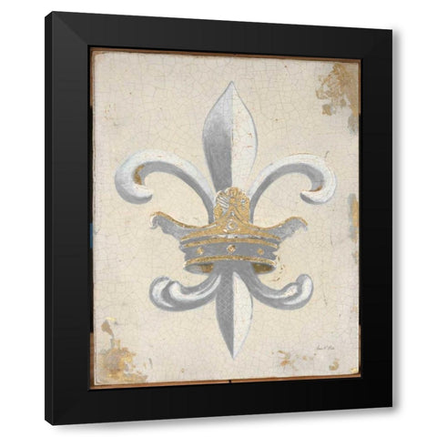 Crown of Fleur Black Modern Wood Framed Art Print with Double Matting by Fisk, Arnie