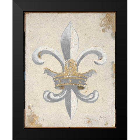 Crown of Fleur Black Modern Wood Framed Art Print by Fisk, Arnie