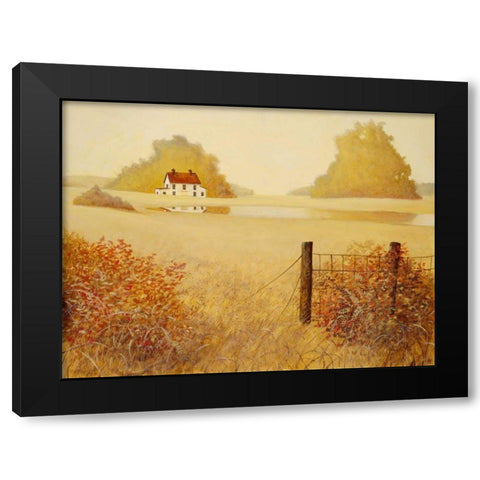 Golden Vista Black Modern Wood Framed Art Print by Fisk, Arnie