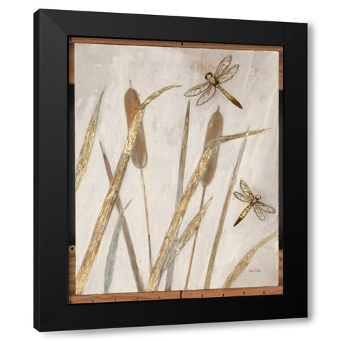 Rustic Cat Tails Black Modern Wood Framed Art Print by Fisk, Arnie