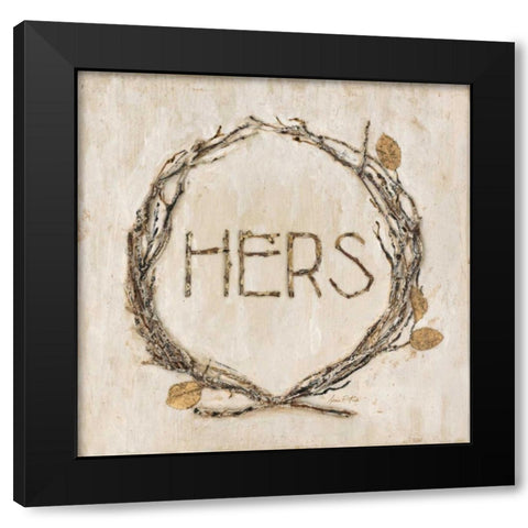 Hers Lodge Black Modern Wood Framed Art Print with Double Matting by Fisk, Arnie