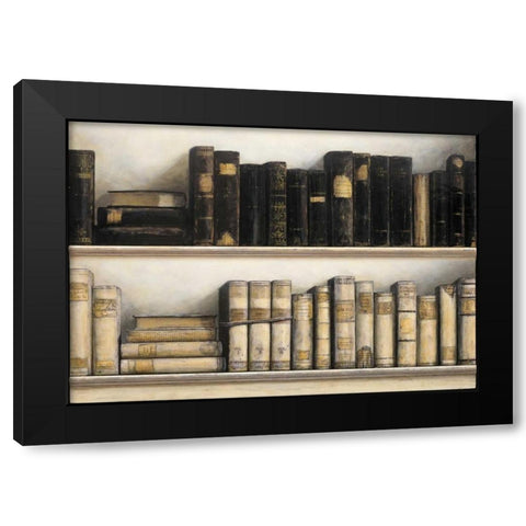 World of Books Black Modern Wood Framed Art Print with Double Matting by Fisk, Arnie