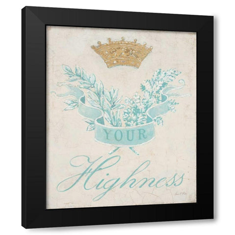 Tiffany Crown Black Modern Wood Framed Art Print with Double Matting by Fisk, Arnie