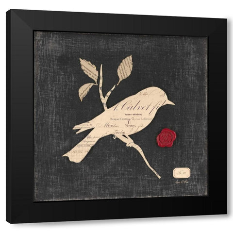 Linen Memoir 1 Black Modern Wood Framed Art Print by Fisk, Arnie