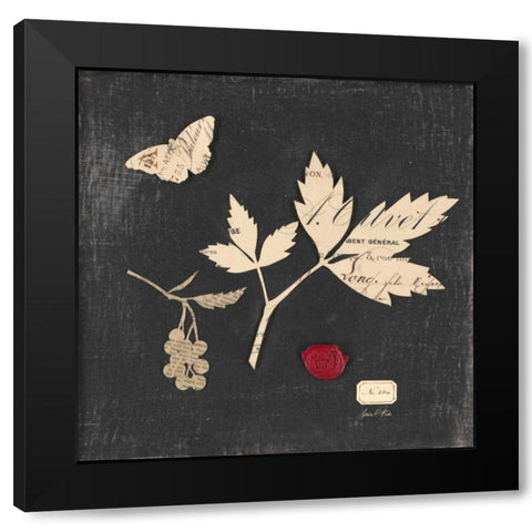 Linen Memoir 2 Black Modern Wood Framed Art Print by Fisk, Arnie